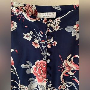 Flynn Skye Floral Midi Skirt Size M